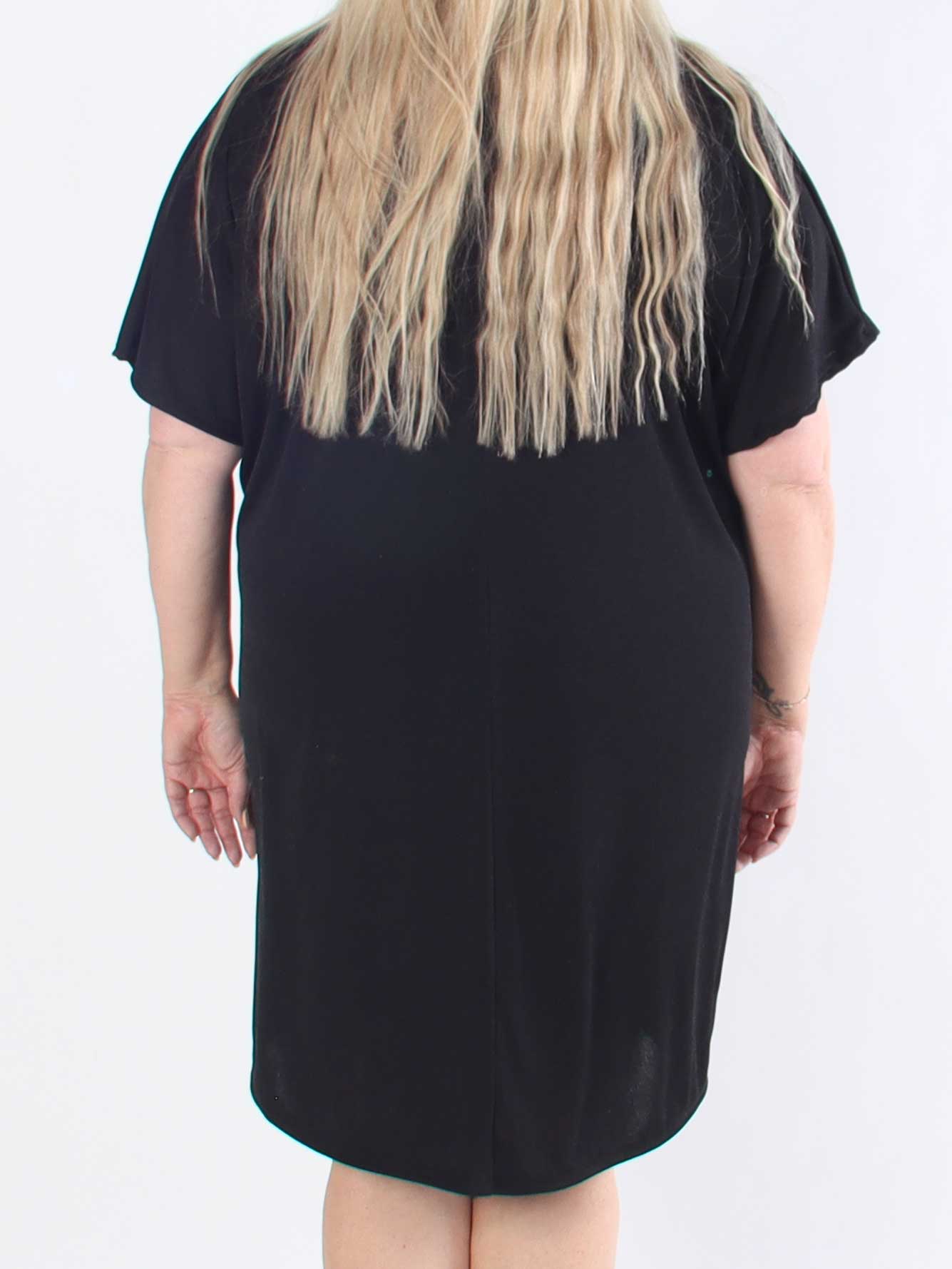 Phoebe - Viskos plus size tunikaklänning strass